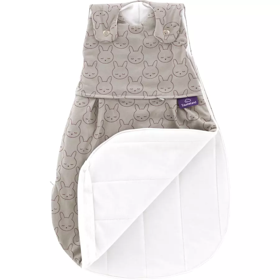Träumeland Schlafsack Liebmich Kuschelhase grün