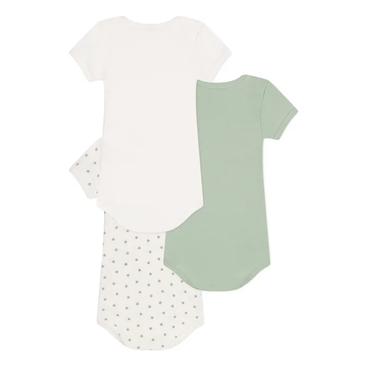 Petit Bateau Lot 3 Bodies Melistar | Sauge