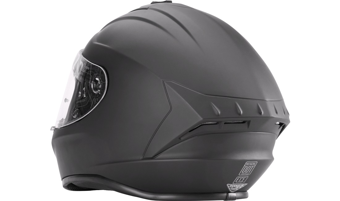 Styrthjelm NEX Racing fullface matsort str. L