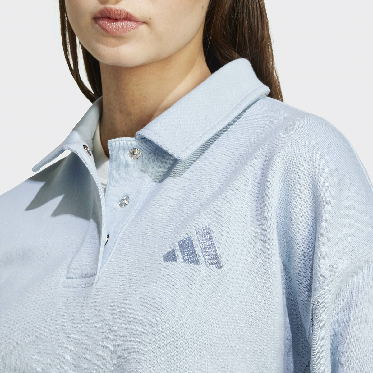 ADIDAS ROUPAS ESPORTIVAS<br>Suéter com gola polo para todas as estações