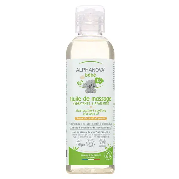 Alphanova Bébé Huile de Massage Bio 100ml