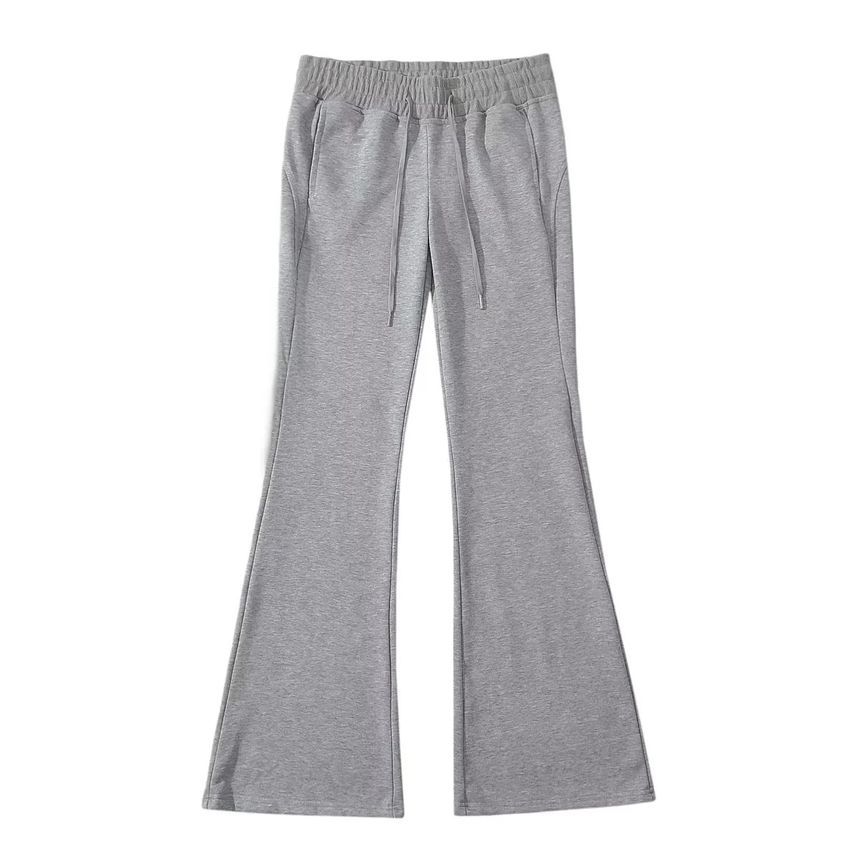 Asiris - Lage taille effen rechte joggingbroek