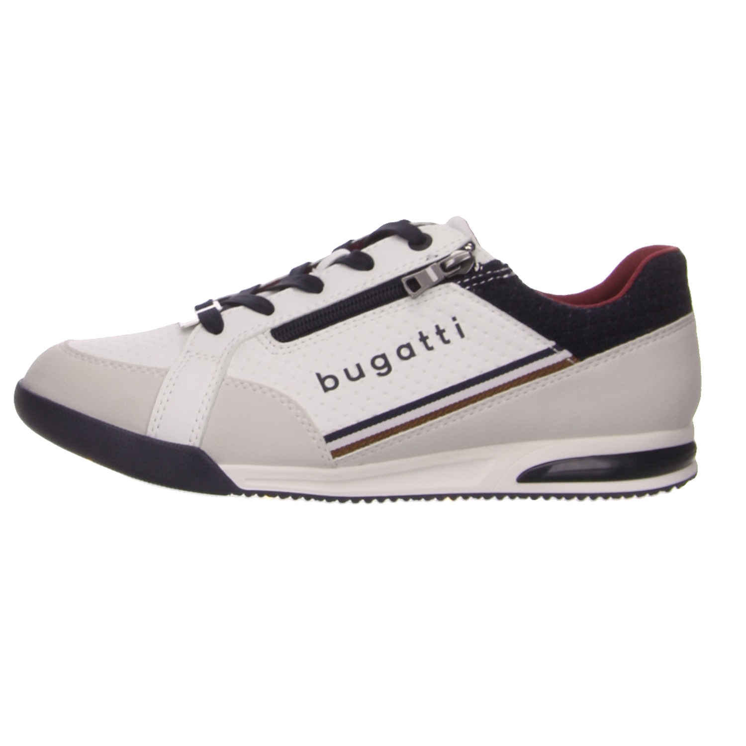 Bugatti Schnürhalbschuh weiß weiss/weiss kombi