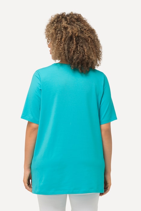 T-Shirt, A-Linie, Rundhalsausschnitt, Halbarm