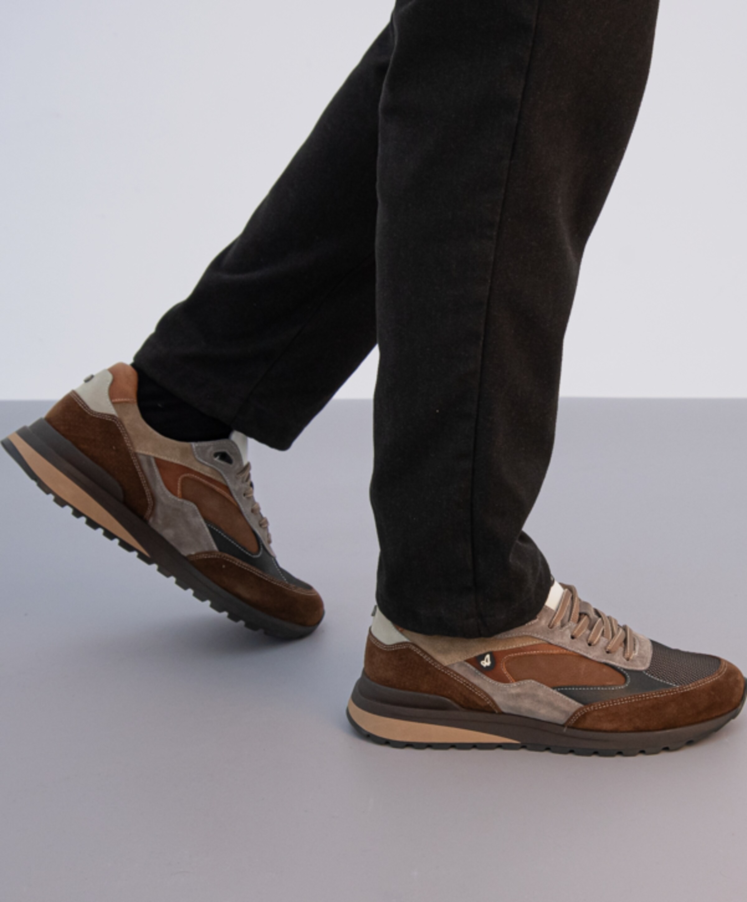 Australian Sparrow heren sneakers bruin