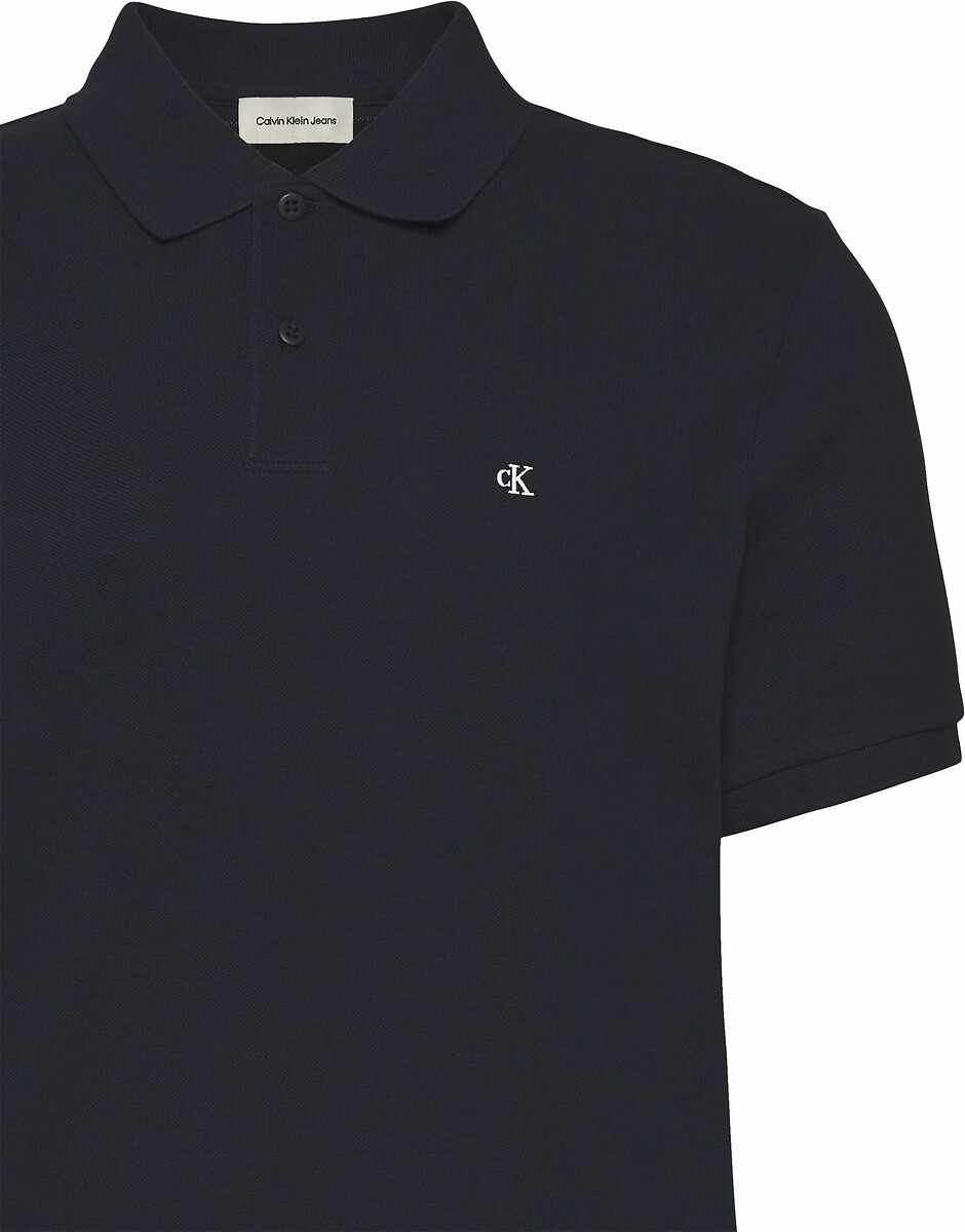 CALVIN KLEIN JEANS<br>Camisa polo em algodão piqué com mangas curtas