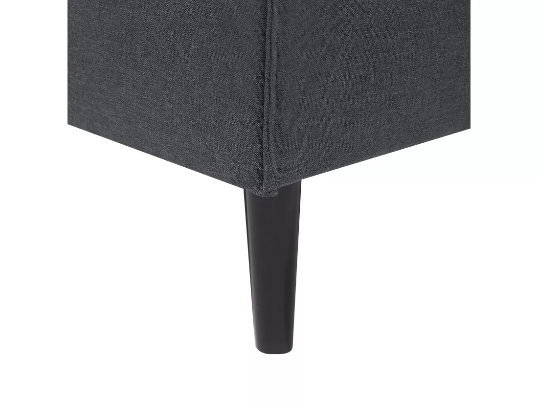 Canapé convertible 3 places en tissu gris foncé VISBY
