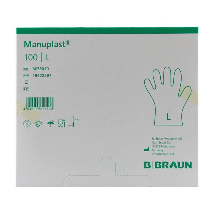 Manuplast Einmal Handschuhe PE Größe L, 100 St