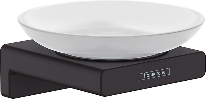Porte-savon noir mat Addstoris Hansgrohe