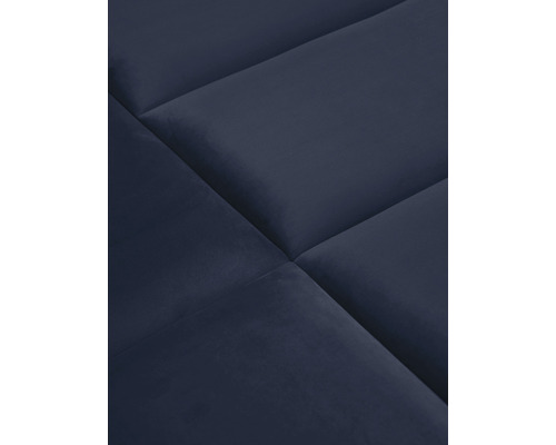 Wandkussen Riviera, diep donkerblauw, fluweellook, 30x60 cm