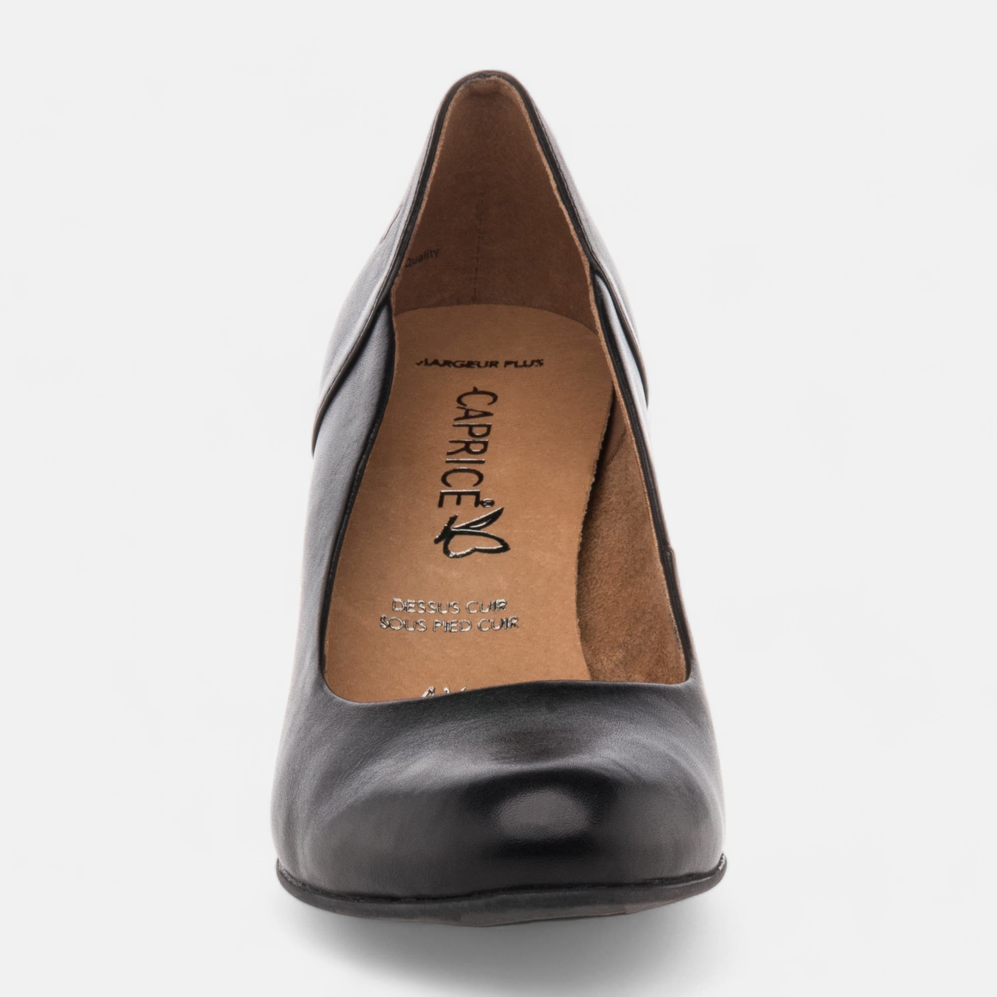 Escarpins à talon Femme en cuir noir