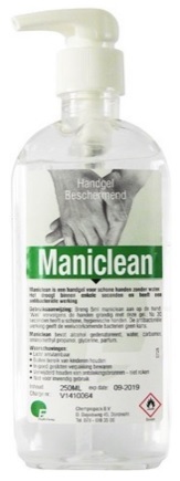 Orphi Maniclean Handgel 250ml