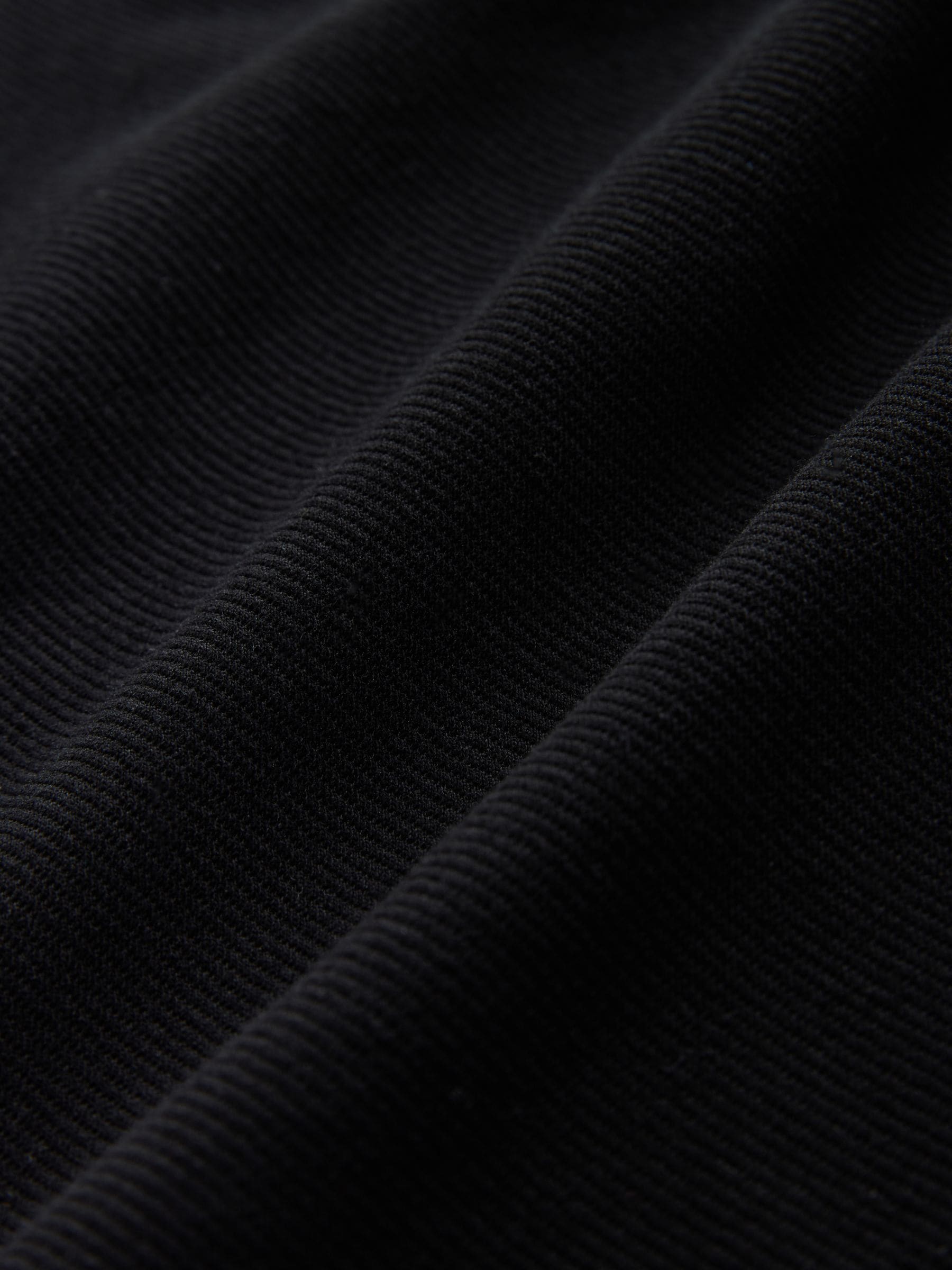 Zwart - Jersey keperstof Overshirt met drukknopen