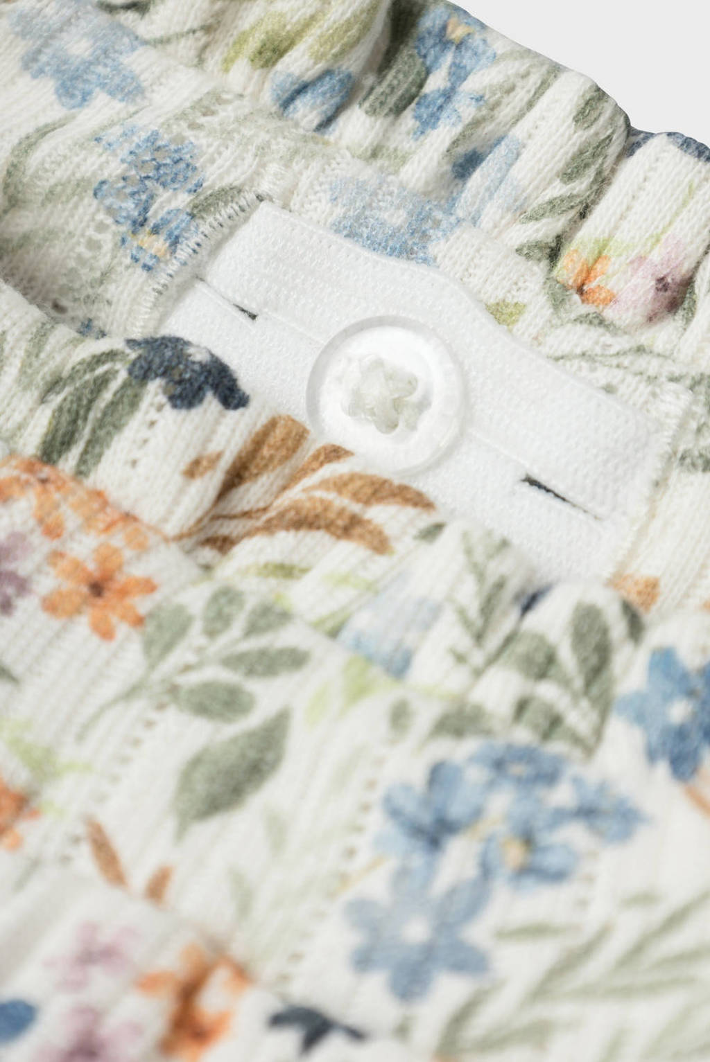 NAME IT baby gebloemde broek NBFKEJSA ecru/groen/blauw