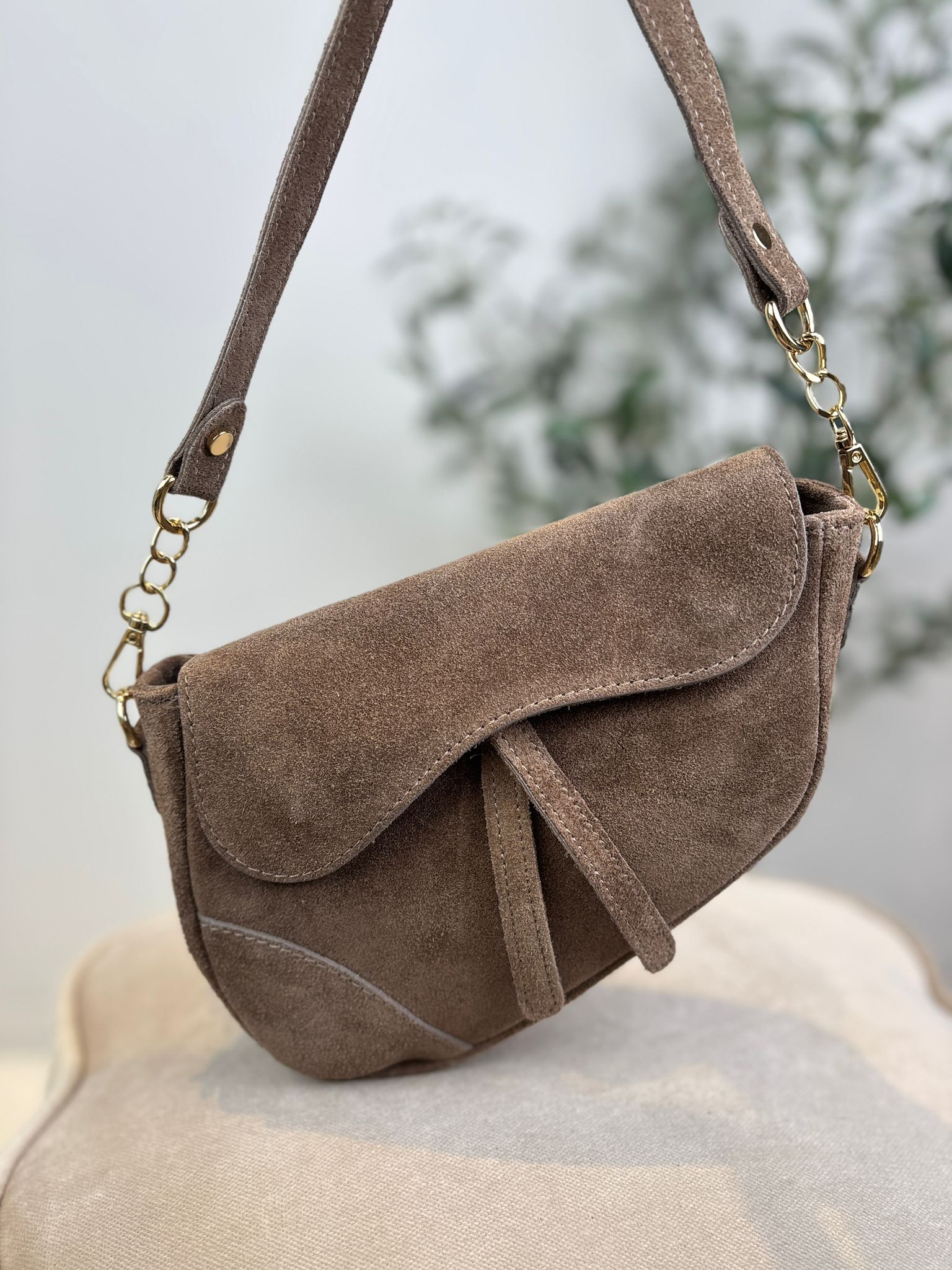 Gigi Bag - Suede Taupe