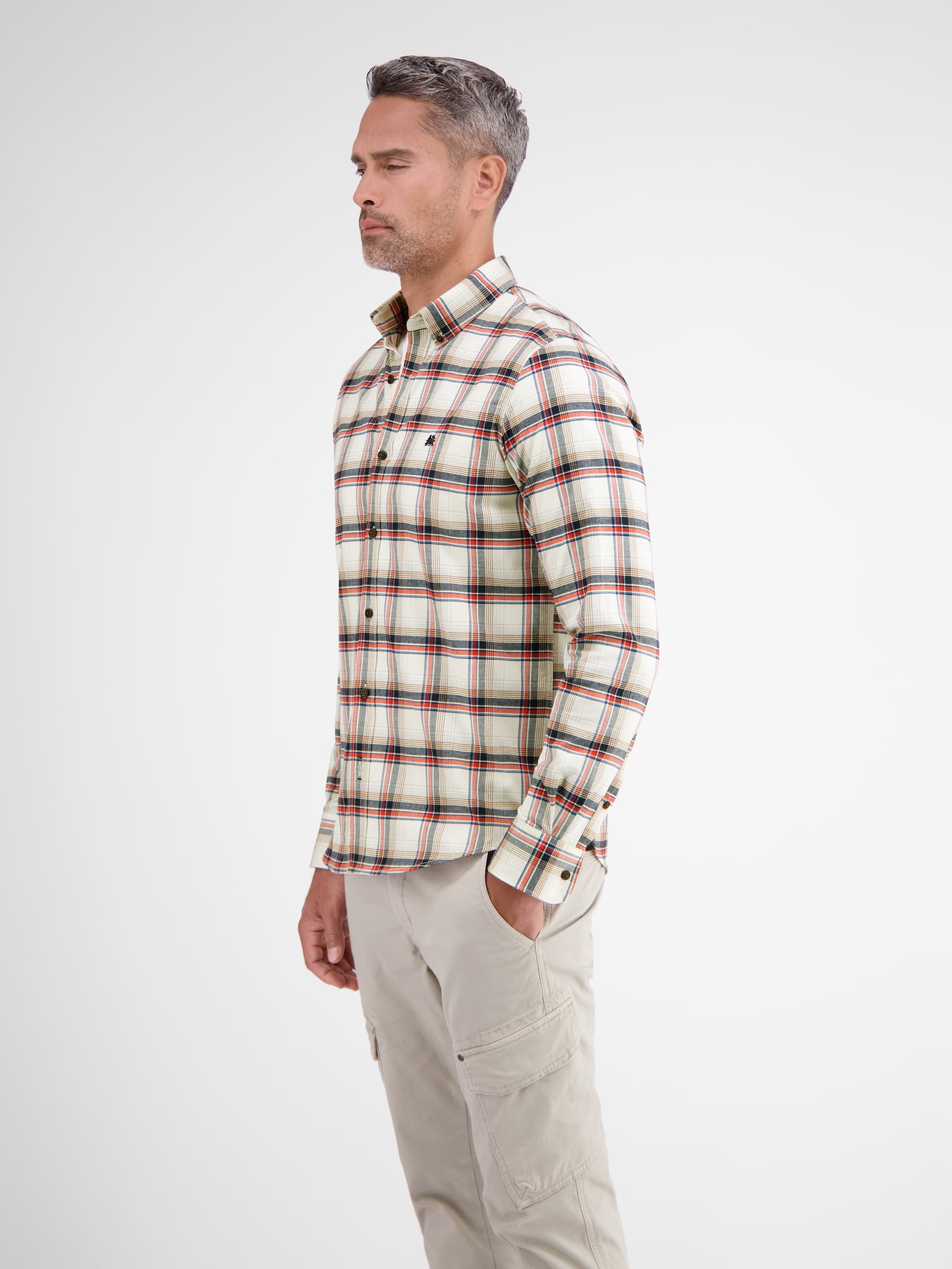 Langarmhemd. BIG FLANNELCHECK