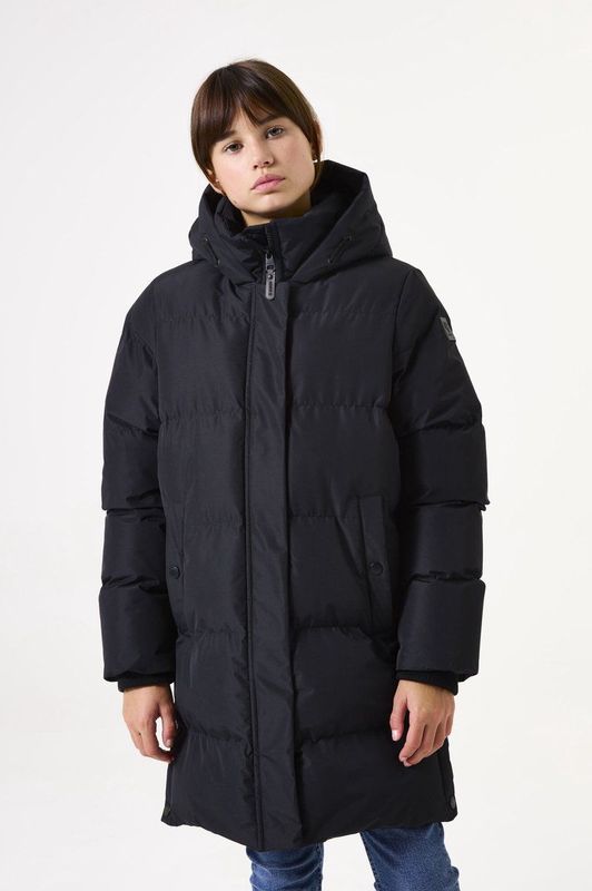 GARCIA - Gewatteerde Puffer - Zwart - Meisjes Jas