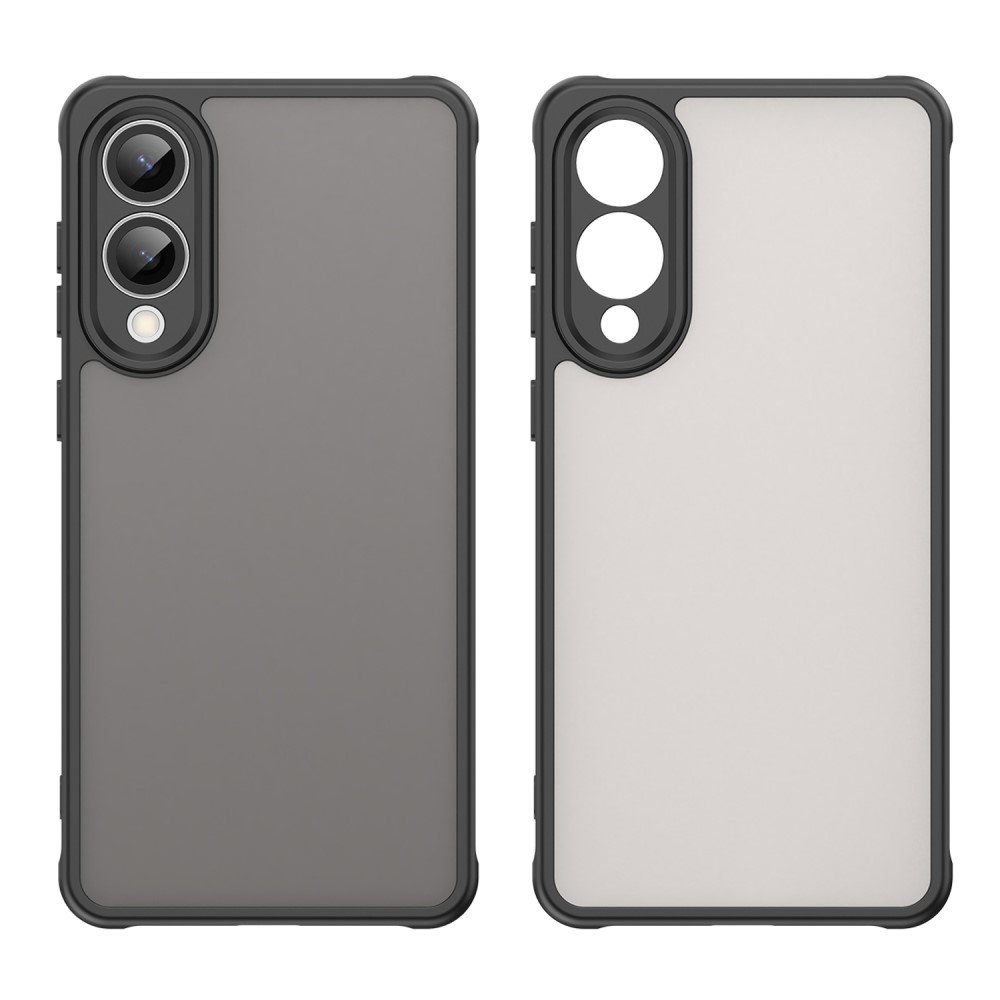 Samsung Galaxy S25 Edge Hybrid Hardcase Hülle TPU Bumper   Kunststoff Rückseite - Schwarz