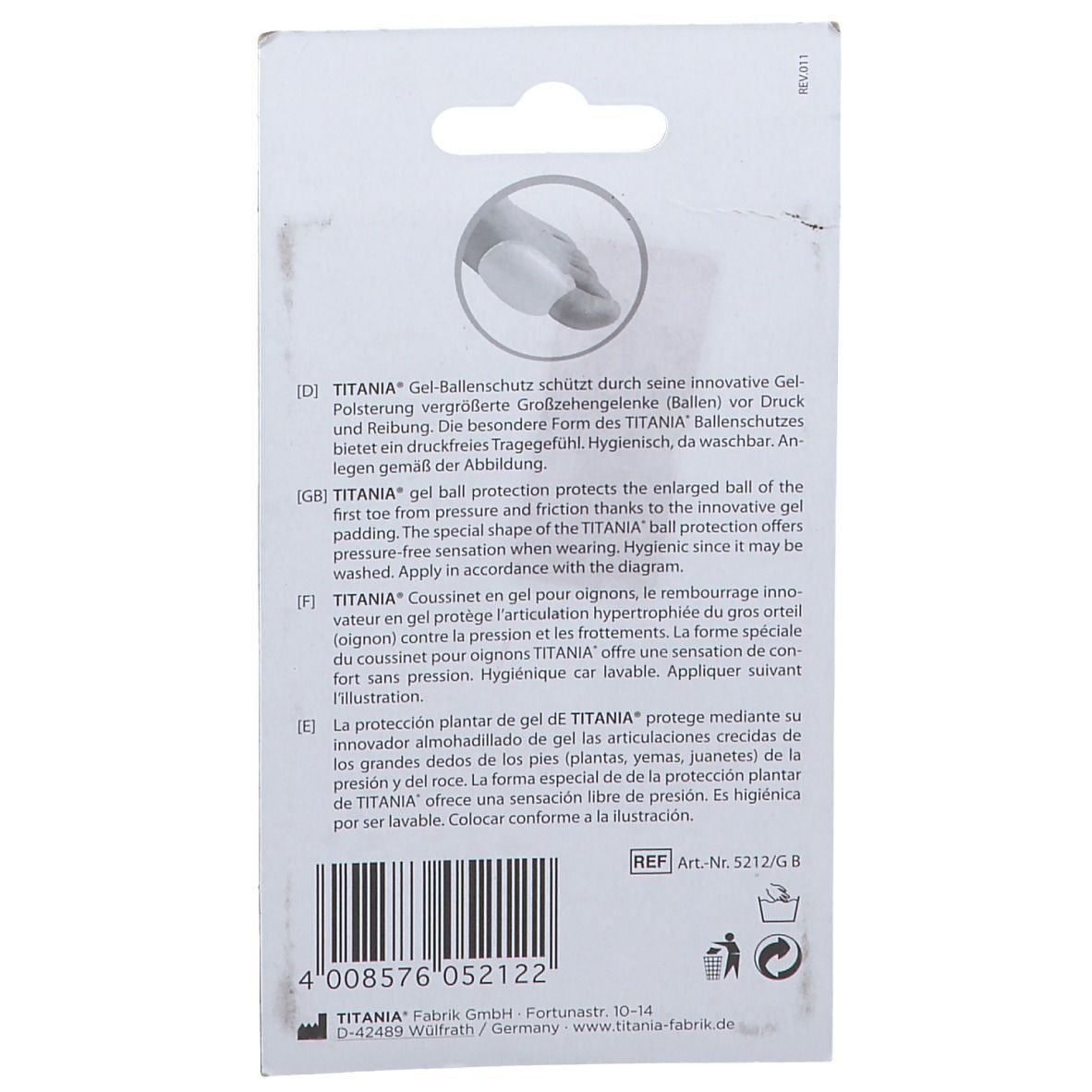 TITANIA® Gel-Ballenschutz