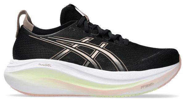Chaussures Running Asics Gel-Nimbus 27 Noir/Corail Femme