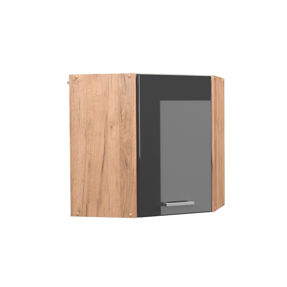 Vicco Eckhängeschrank Küchenschrank Küchenzeile R-Line 57 cm Goldkraft Anthrazit