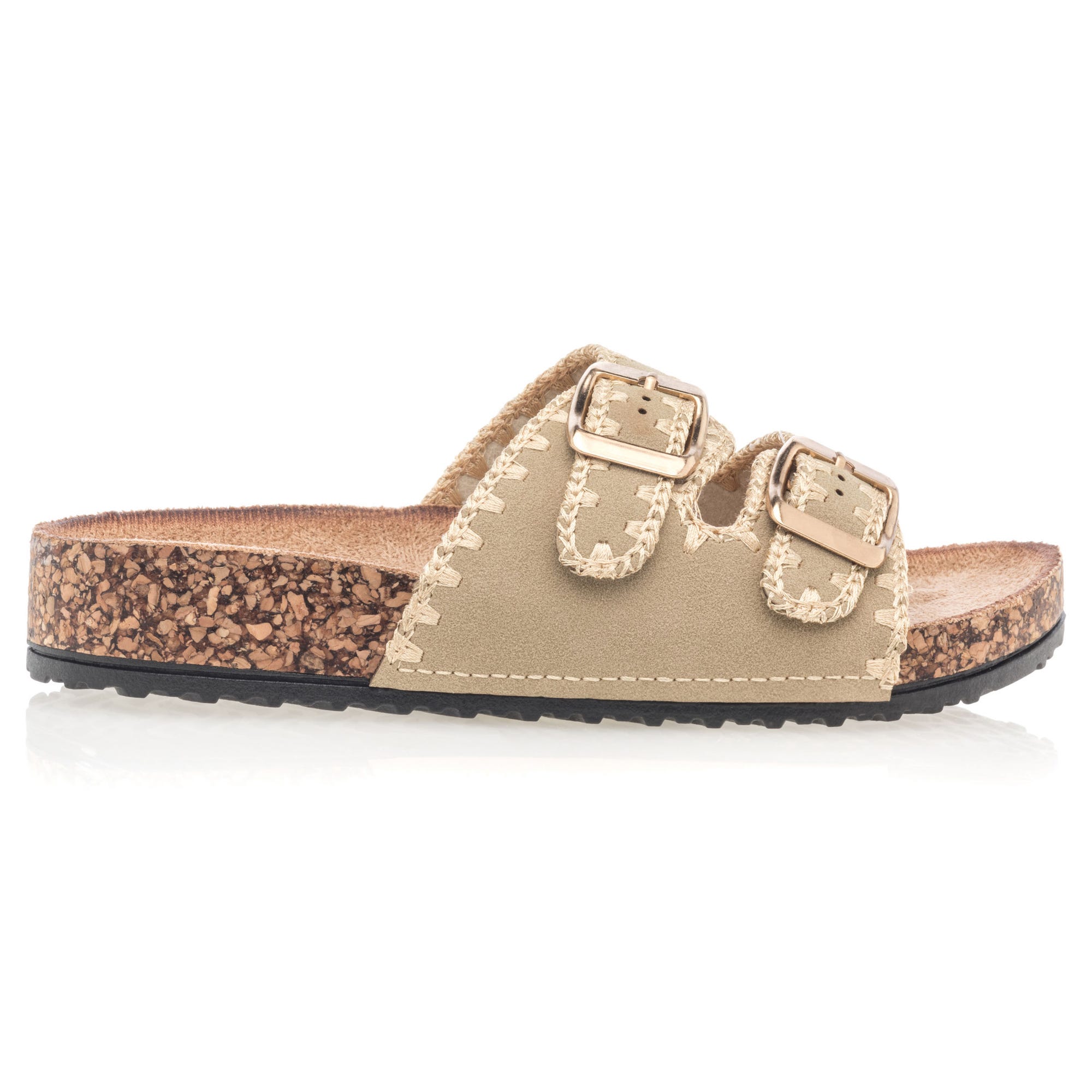 Mules semelle liège Fille beige