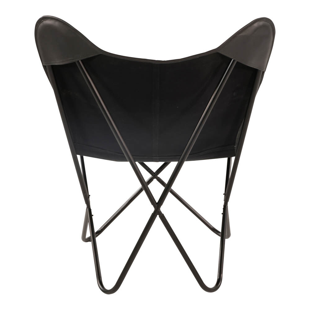Lesli Living Buffalo - Relaxstoel - Zwart - 1x75x75 cm