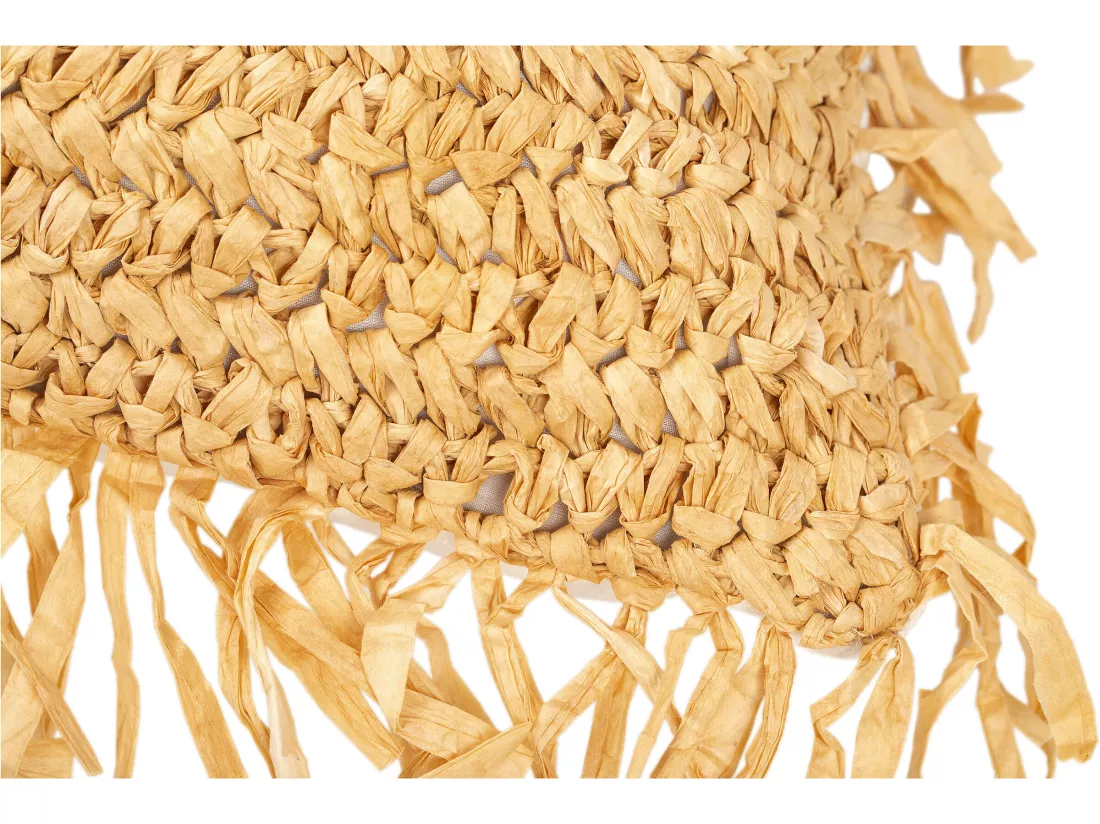 Coussin de style boho Bali - Housse et Rembourrage inclus - Alicia Naturel