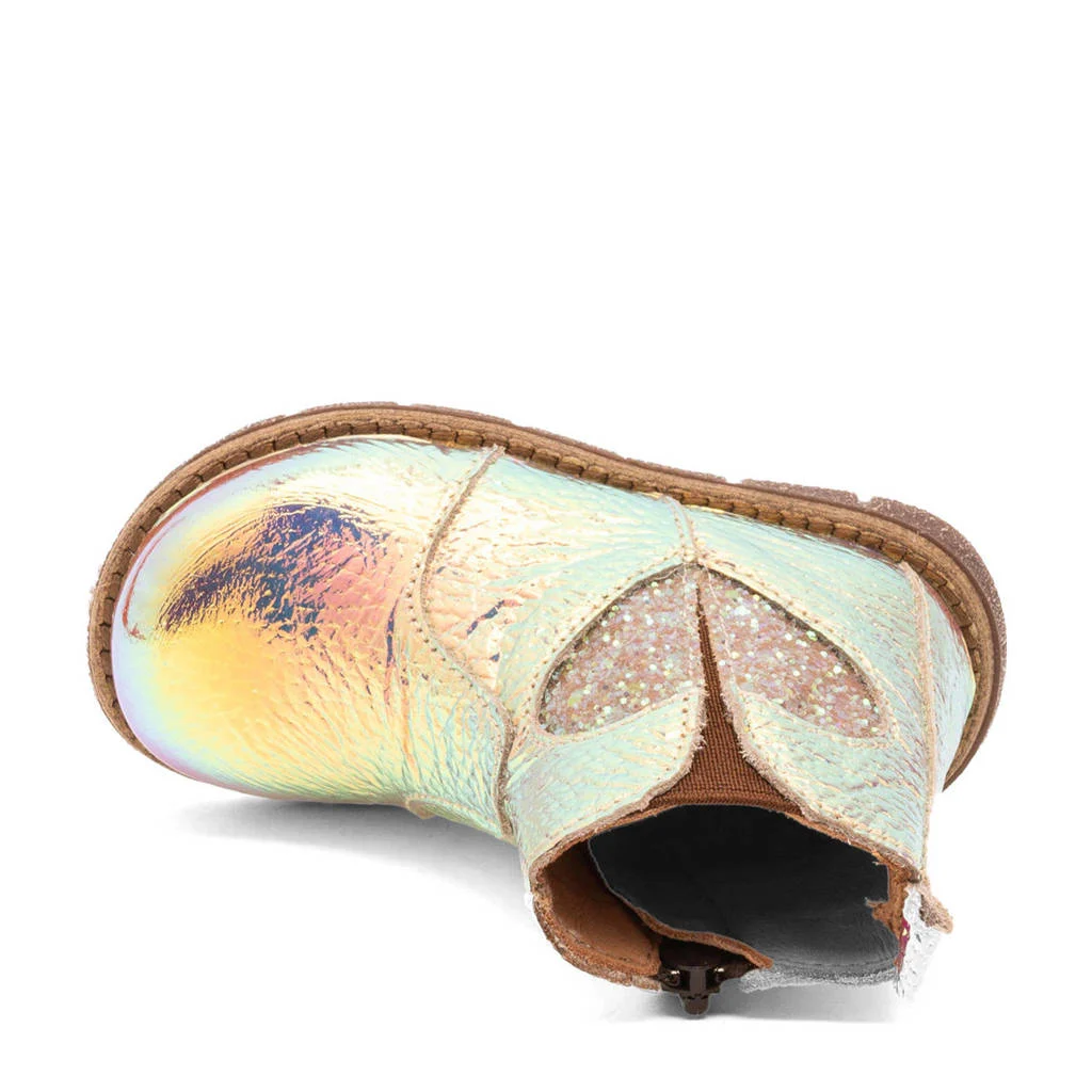 Bisgaard Maggieleren enkelboots goud metallic
