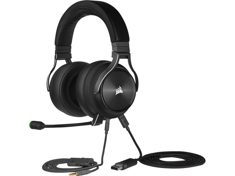 Corsair Headset Virtuoso RGB Wireless XT iCUE Schwarz Kabelloses Over-Ear Gaming-Headset