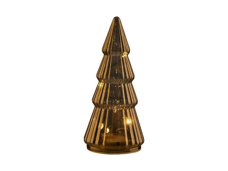 Glazen kerstdecoratie met LED