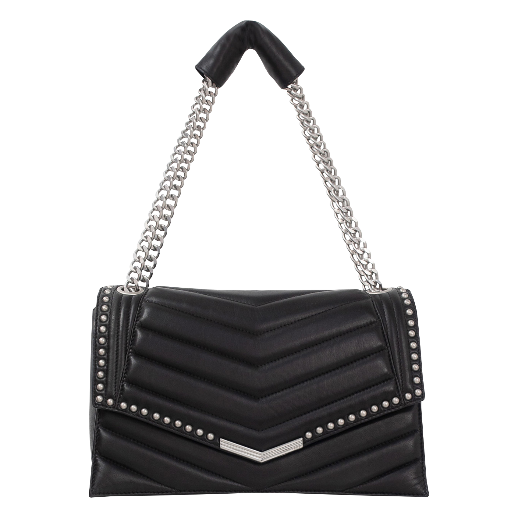 THE 1 ROCK - Sac bandoulière en cuir | Noir