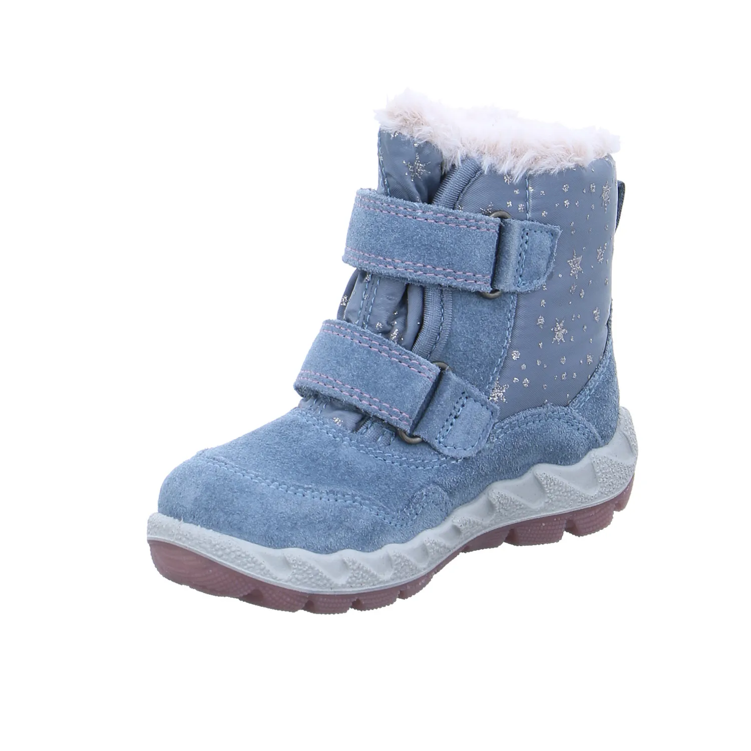 SUPERFIT Kleinkinder-Snowboot  Membran Blau Textil  Baby Winterstiefel Mädchen