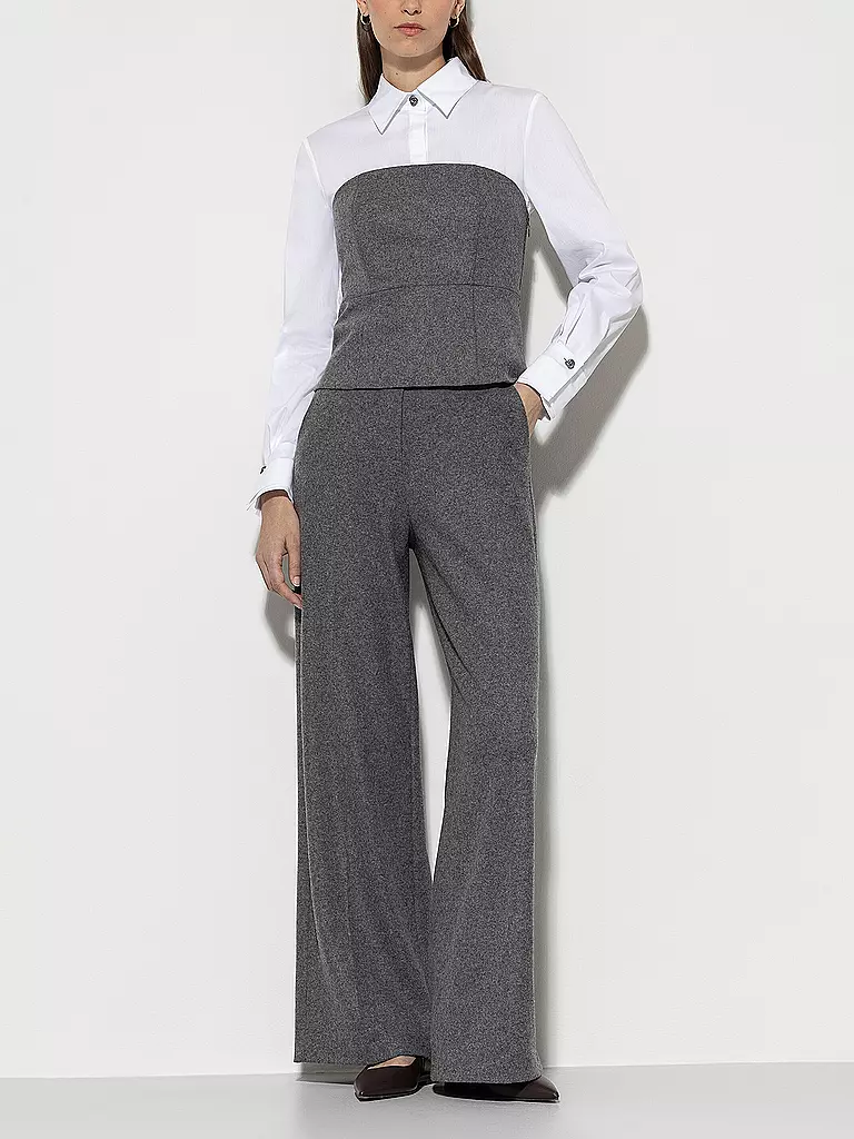 LUISA CERANO Hose Wide Leg grau