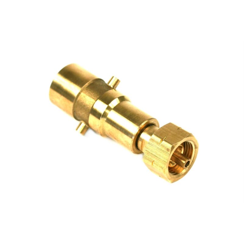 DREHMEISTER Bajonett LPG Adapter, Gasflaschen Adapter zum Befüllen von Gasflaschen W21,8x1/14 Zoll LH - 95mm