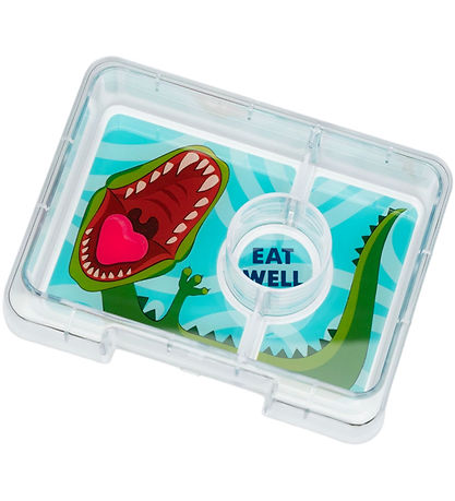 Yumbox Madkasse m. 3 Rum - Bento Snack - Jurassic Green/Dinosaur