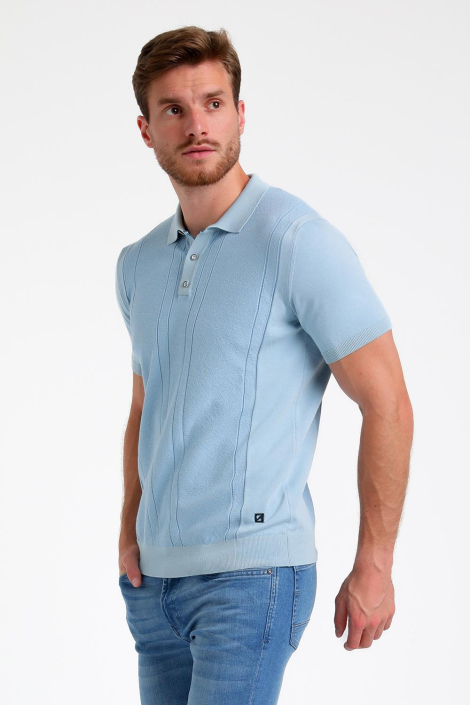 Gabbiano blauwe heren polo