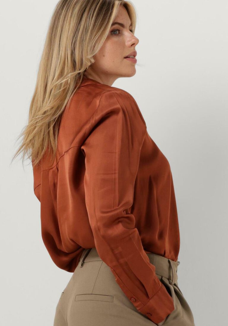 MODSTR\u00D6M bruine modstr&ouml;m blouse beatemd shirt