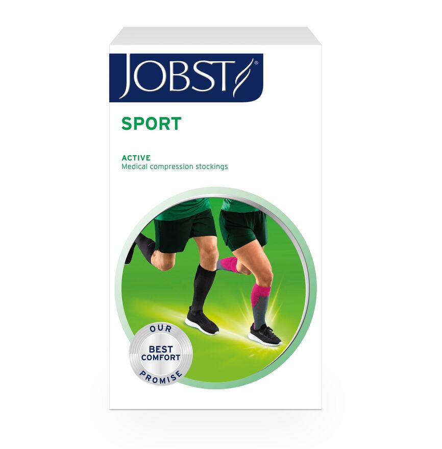JOBST Sport klasse 1 knestrømpe rosa S 1 par