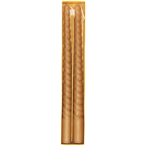 Blokker Dinerkaars Swirl - 2 stuks - 29 cm - Oker
