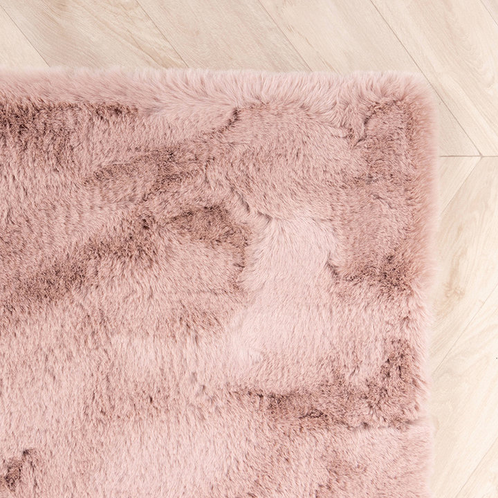 Zachte Hoogpolige loper - Comfy Supreme Roze