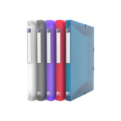 Oxford Hawai - Boîte de classement plastique - dos 25 mm - disponible dans différentes couleurs