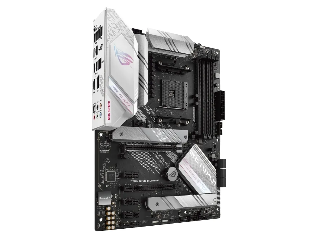 ASUS ROG STRIX B550-A GAMING - Bundkort - ATX - Socket AM4 - AMD B550 Chipset - USB-C Gen2, USB 3.2 Gen 1, USB 3.2 Gen 2 - 2.5 Gigabit LAN - onboard grafik (CPU påkrævet) - HD Audio (8-kanaler)