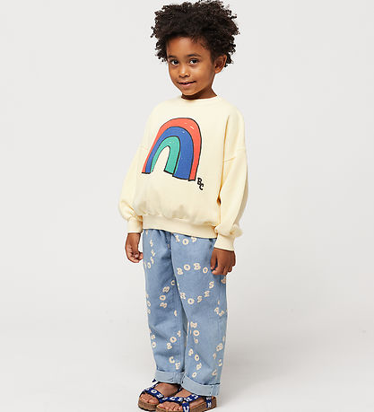 Bobo Choses Sweatshirt - Regnbue - Light Yellow