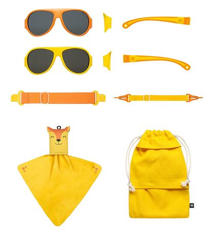 Mokki Sonnenbrille - Click & Change - 10 Teile - Orange