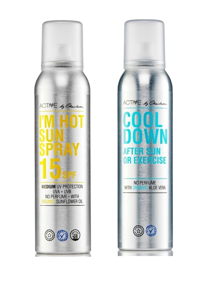 Active By Charlotte - I'M Hot Sun Spray SPF 15 150 ml + Active By Charlotte - Cool Down After Sun Or Exercise 150 ml - Solcreme