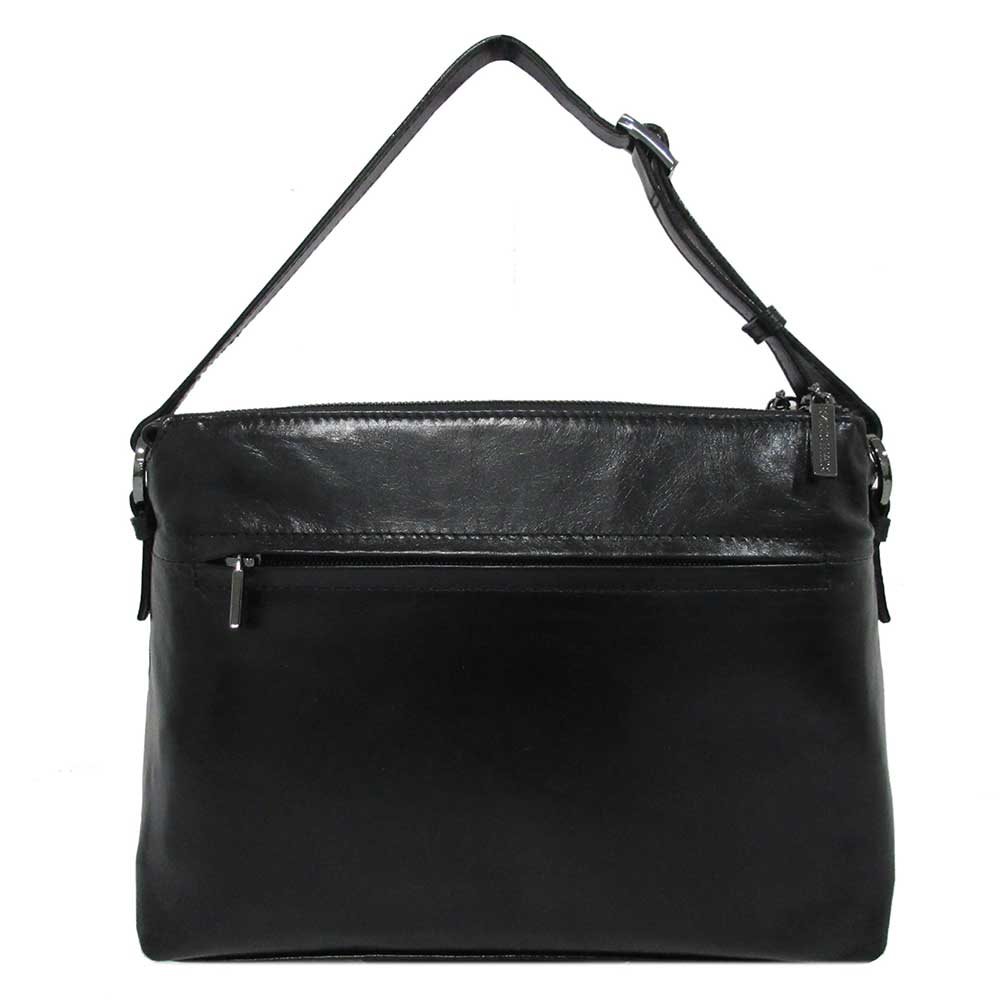 Claudio Ferrici Pelle Vecchia Shoulder Bag black
