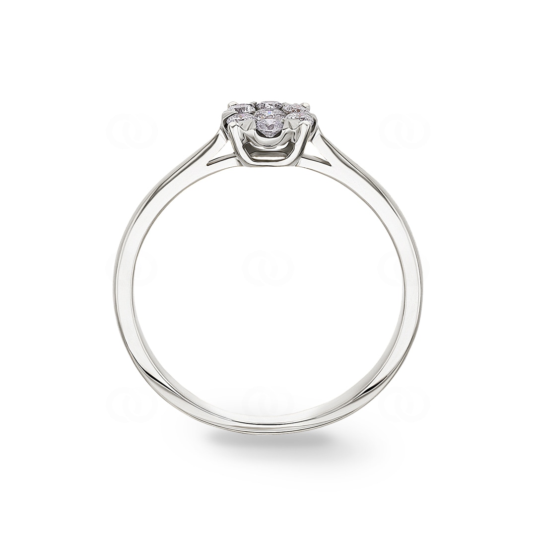 Verlobungsring 750/18 K Weissgold mit Diamanten 0.25 ct H/si by CHRISTIAN