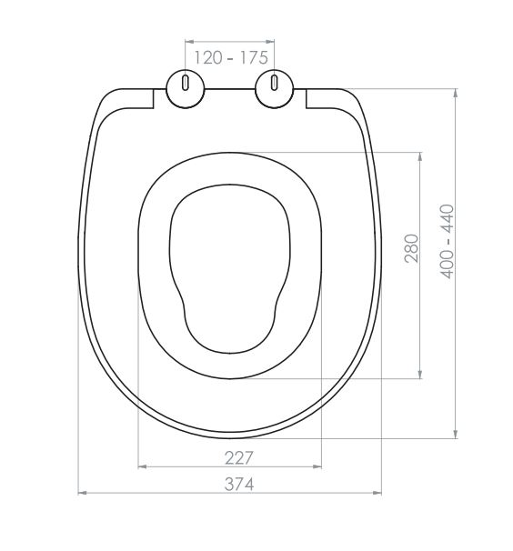 SaniGoods Family toiletzitting softclose wit