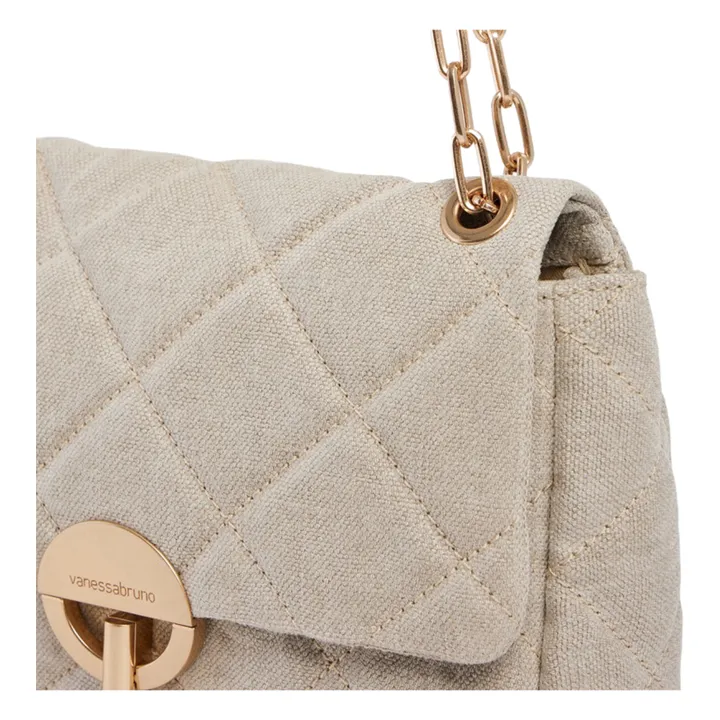 Vanessa Bruno Sac Moon MM Matelassé Lin | Sable